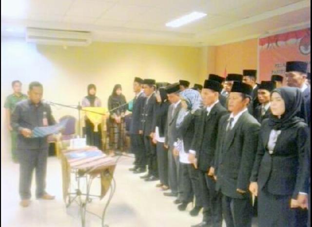 45 Anggota Panwascam se Kabupaten Rohil Dilantik