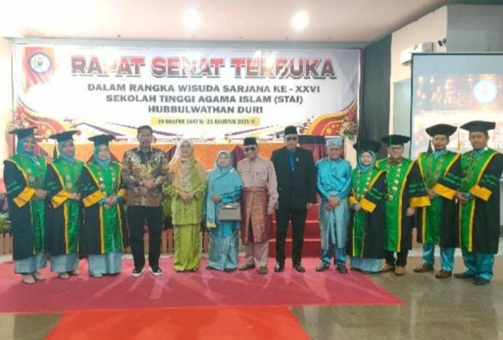 71 Mahasiswa STAI Hubbulwathan Duri Diwisuda