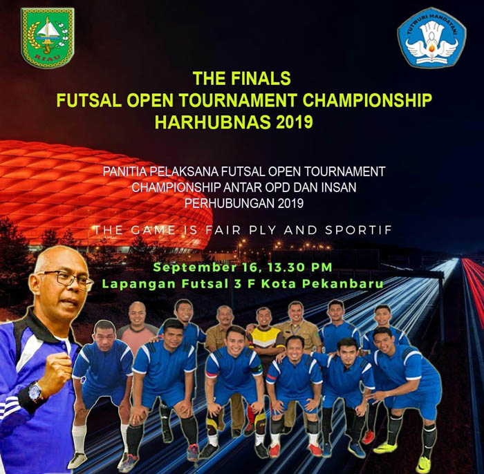 Final Futsal Harhubnas, Disdik Riau Vs BKD A, Bowo: Tampil Maksimal Insya Allah Juara