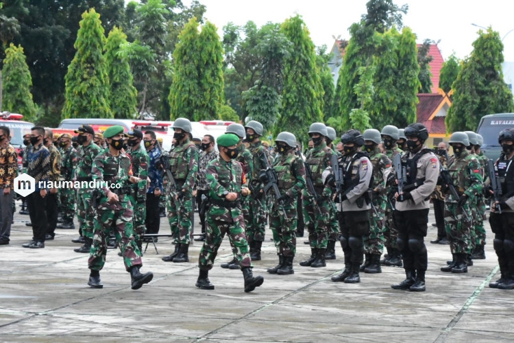 Ribuan Personel TNI-Polri Disiagakan Jelang Kunjungan Jokowi ke Riau