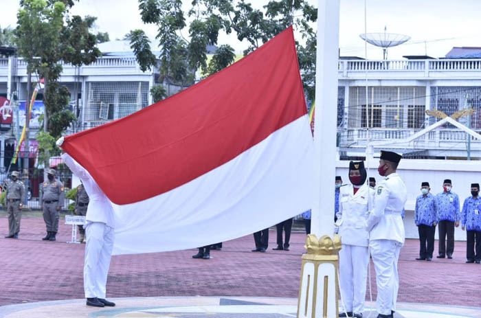 Meski di Masa Pandemi Covid-19, Peringatan Detik-detik Proklamasi di Bengkalis Tetap Khidmat