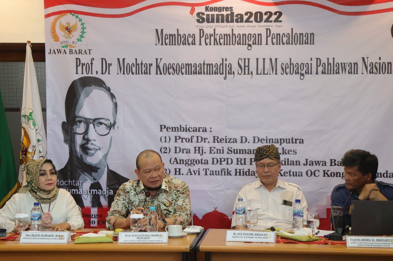 Ketua DPD RI Siap Perjuangkan Mochtar Kusumaatmadja Jadi Pahlawan Nasional