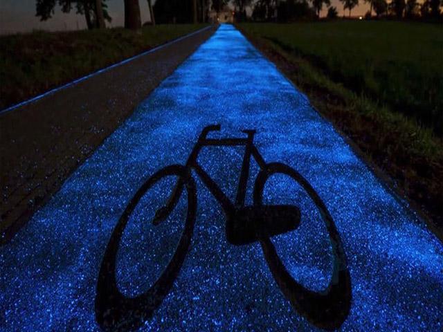 Polandia Buat Jalur Sepeda Glow In The Dark