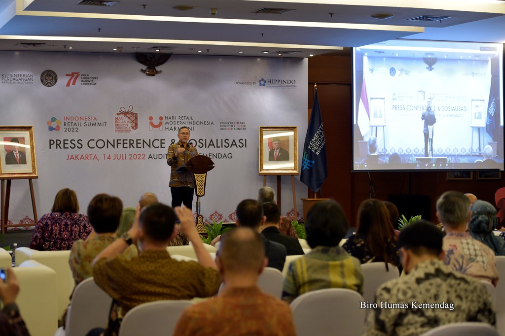 Indonesia Retail Summit 2022,  Mendag Zulhas: Ritel Tumbuh Ekonomi Pulih