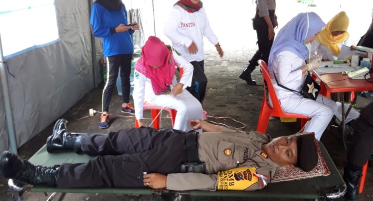 Sempena HUT Ke-29, Purna Paskibraka Indonesia Meranti Laksanakan Donor Darah