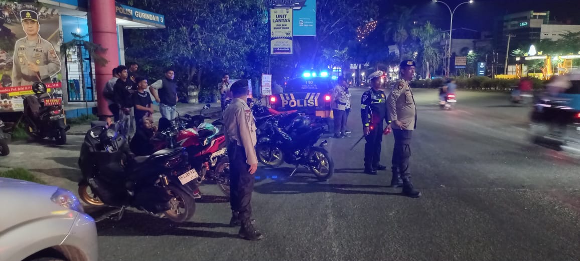 Belasan Motor Diamanakan Polisi Pada Malam Akhir Pekan di Pekanbaru