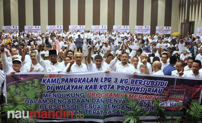 Agen Elpiji 3 Kg di Riau Deklarasi Dukung Jokowi-Ma’aruf 