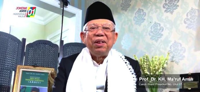 Beredar Video Cawapres Ma'ruf Amin Ucapkan Selamat Natal