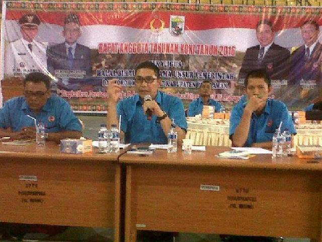 KONI Pelalawan Gelar Rapat Anggota Tahunan