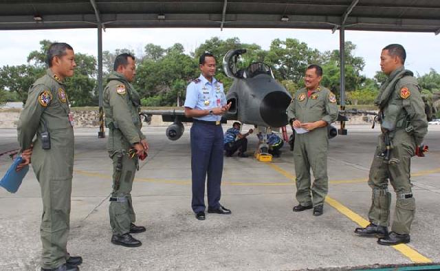 Tiga Skadron Udara Latihan Bersama di Lanud Rsn Pekanbaru