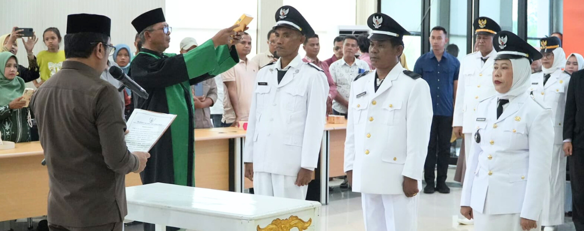 Sejumlah Plt Camat di Kuansing Dilantik