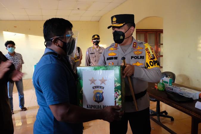 Kapolda Riau Cek Kesiapan TPS di Minas Siak