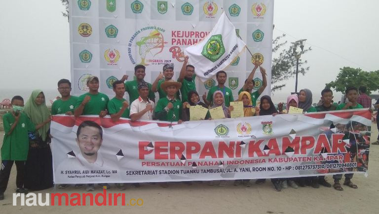 Perpani Kampar Pertahankan Juara Umum Kejurprov di Bengkalis