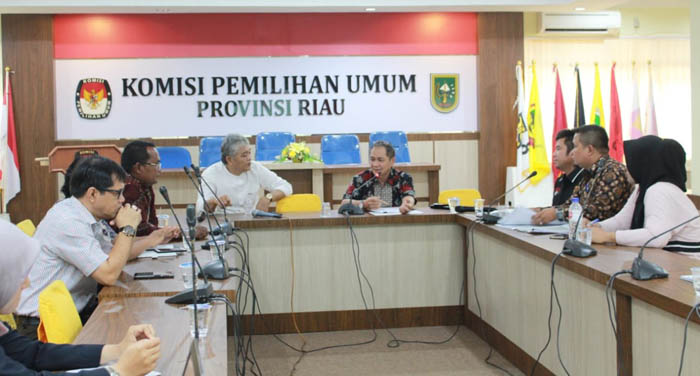 Hadapi Sidang Lanjutan di MK, KPU Riau Gelar Rakor dengan Tiga KPU Kabupaten