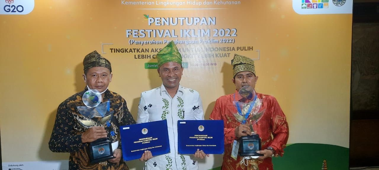Dua Desa Binaan RAPP Raih Penghargaan Proklim Utama 2022