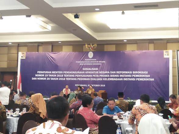 Kementerian PAN-RB Sosialisasikan Peraturan Nomor 19 dan 20 Tahun 2018 di Pekanbaru