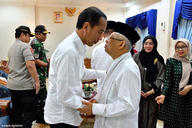 Maruf Amin Sebut Belum Ada Pembahasan Nama-Nama Menteri Oleh Jokowi
