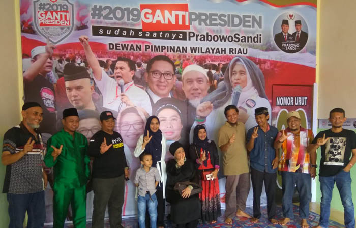 Relawan Ganti Presiden 2019 Resmi Terbentuk di Riau