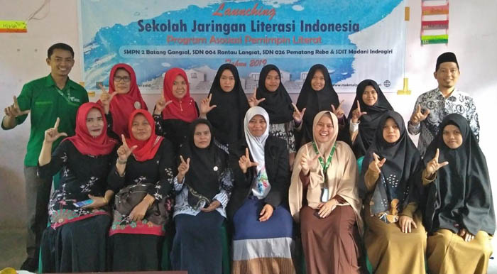 Empat Sekolah di Indragiri Hulu Launching Sekolah Literasi Indonesia 