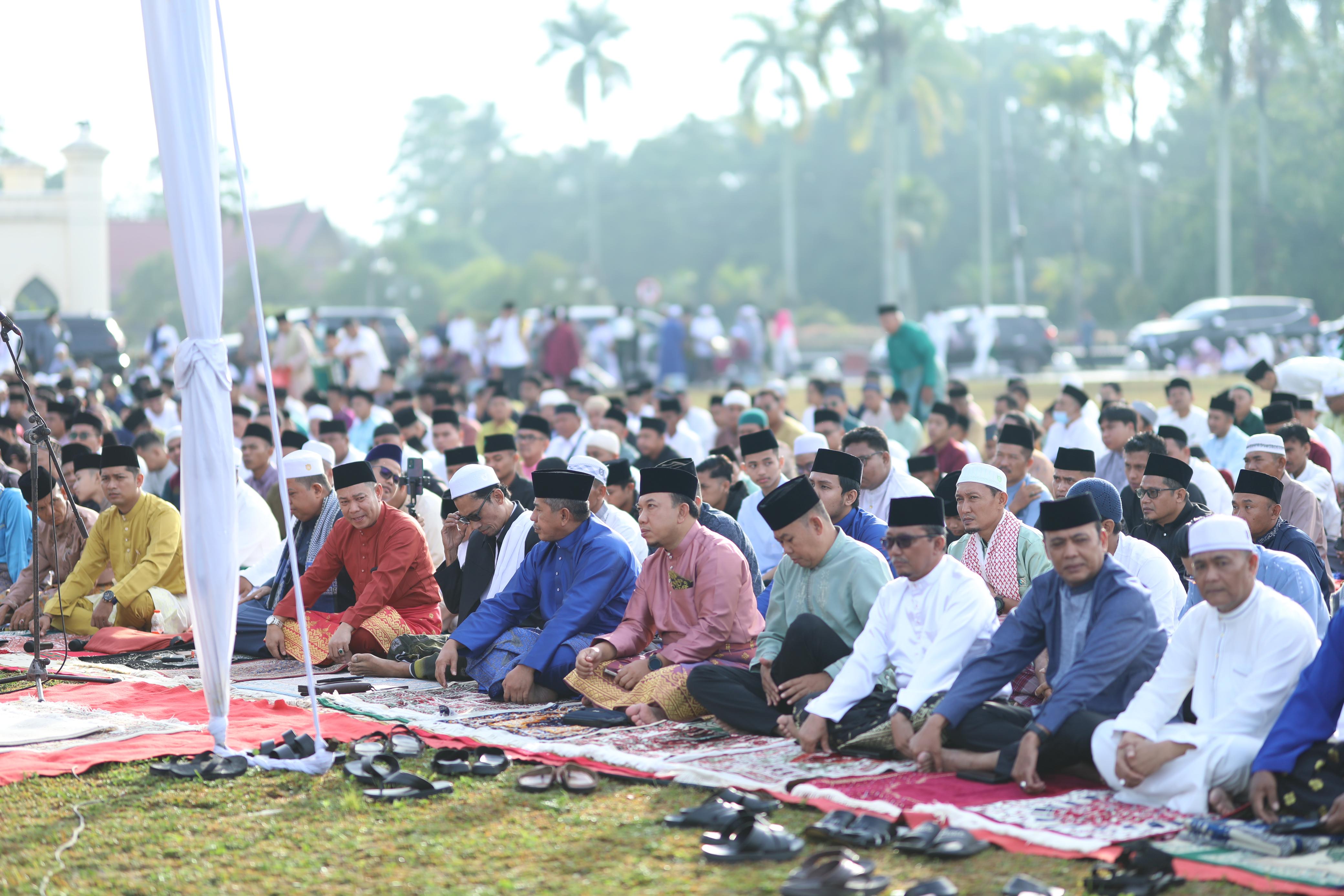 Pemkab Siak Gelar Salat Idulfitri 1445 H di Lapangan Istana Siak