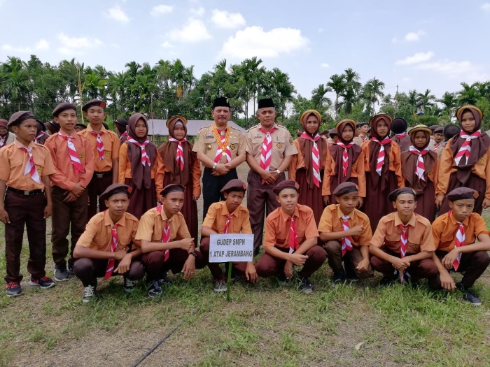Sekda Inhil Buka Perkemahan Berkarakter ke-3 Tahun 2018 di Simpang Gaung