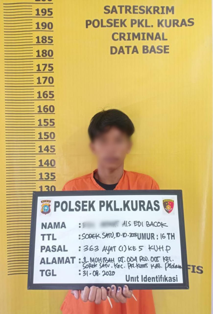 Pencuri Kotak Amal Masjid di Pelalawan Diringkus Polisi di Rumah Keluarganya