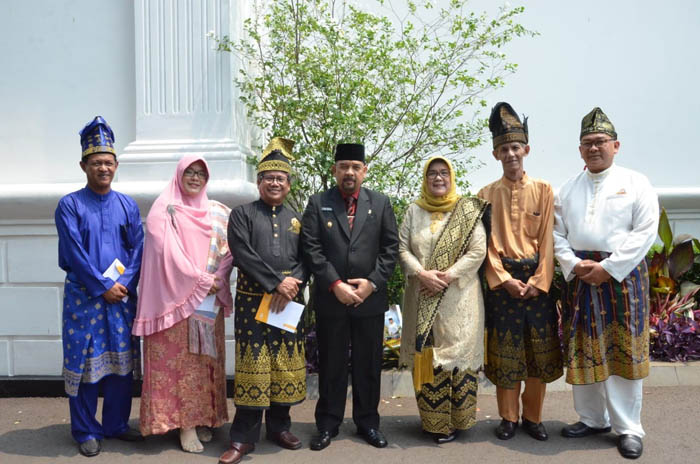 Presiden Jokowi Serahkan Penghargaan kepada Anak Kandung Almarhum Tenas Effendy 