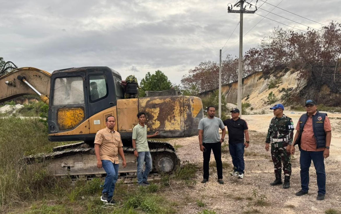 TNI-Polri Razia Galian C di Salo, Alat Berat tanpa Operator