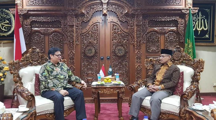 Airlangga dan Ketum PP Muhammadiyah Bertemu, Ini yang Mereka Bahas 