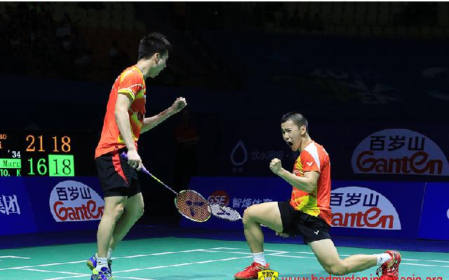 Temui Jalan Terjal, Marcus/Kevin Bertemu Pasangan Senior Hendra/Tan di Babak Pertama All England