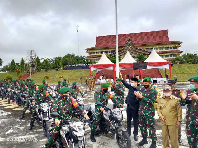 TNI-Polri di Pelalawan Terima 110 Unit Kendaraan Hibah untuk Pengamanan Pilkada