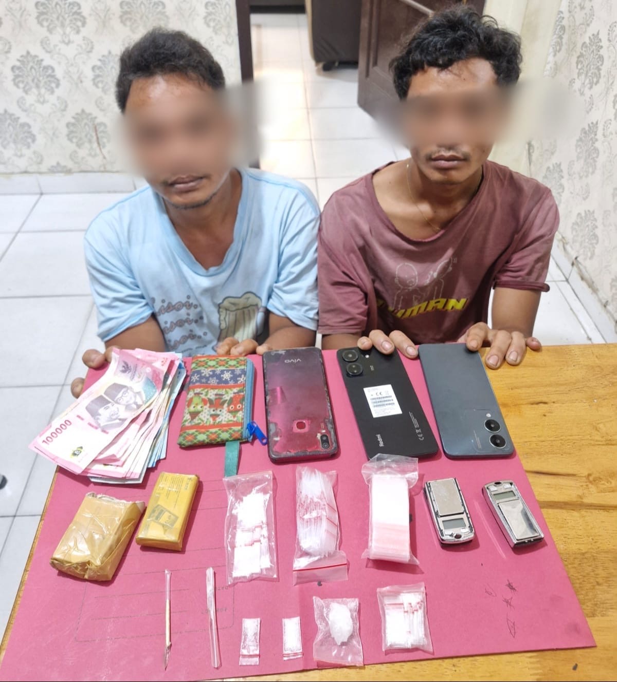 Polisi Bekuk Diduga Dua Bandar Sabu di Dayun