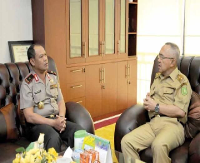 Kapolda Riau Bahas Peredaran Narkoba