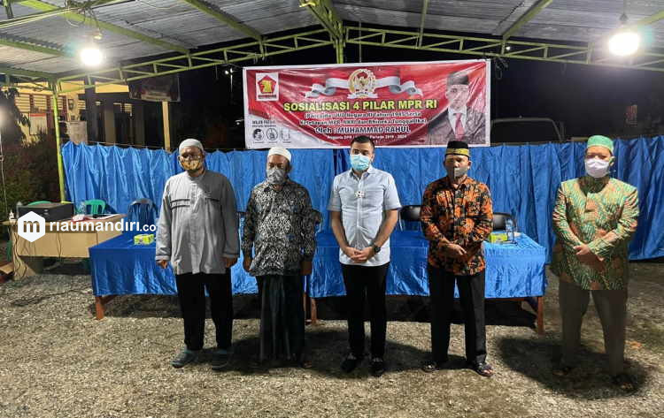 Anggota DPR RI Muhammad Rahul Sosialisasikan 4 Pilar di Desa Aliantan