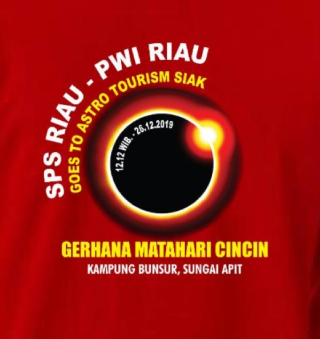 Saksikan Gerhana Matahari Cincin, PWI Riau Goes to Astro Tourism GMC ke Siak