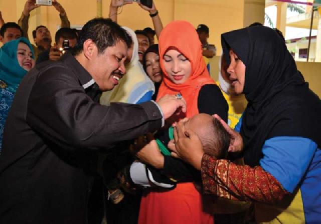 Bengkalis Terbaik Pelaksanaan PIN Polio