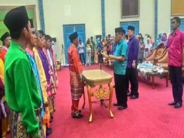 Dihadiri Bupati dan Wabup Kuansing Sariful Adnan Resmi Nakhodai IKKS Pelalawan 2016-2019