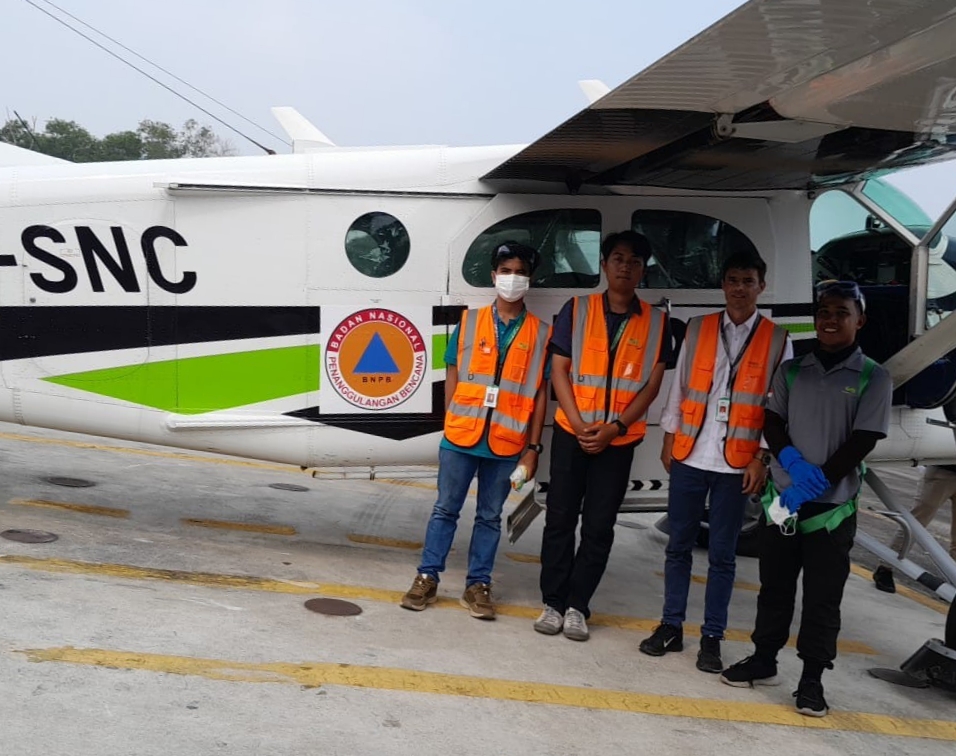 Modifikasi Cuaca Dimulai, Sudah Disemai Di Langit Siak dan Pelalawan