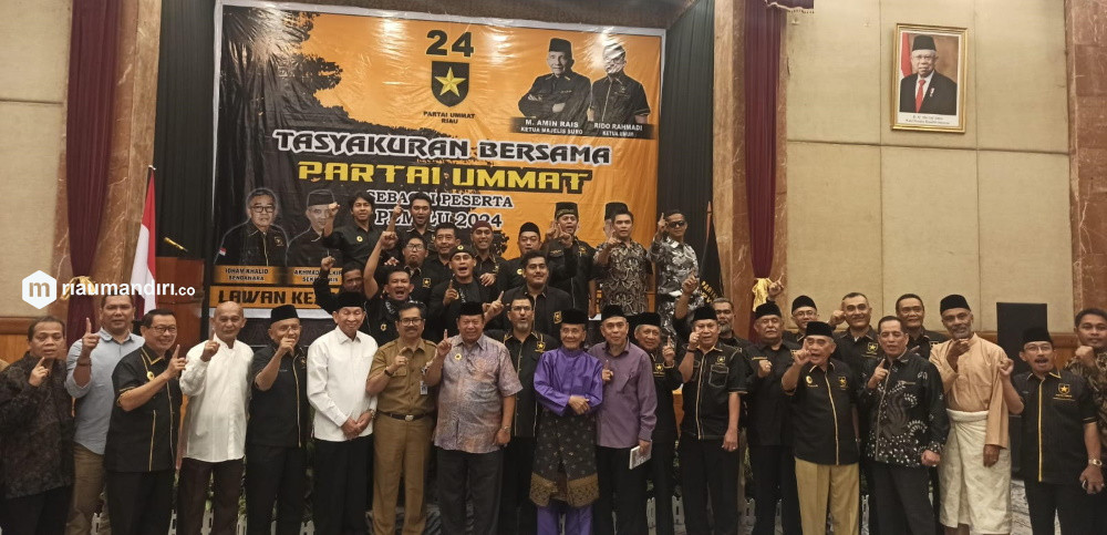 Annas Maamun hingga Mantan Bupati Meranti Hadir di Syukuran Partai Ummat Riau