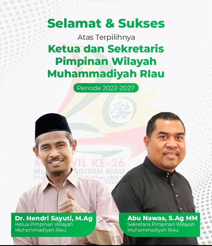 Sah, Hendri Sayuti Pimpin PW Muhammadiyah Riau 