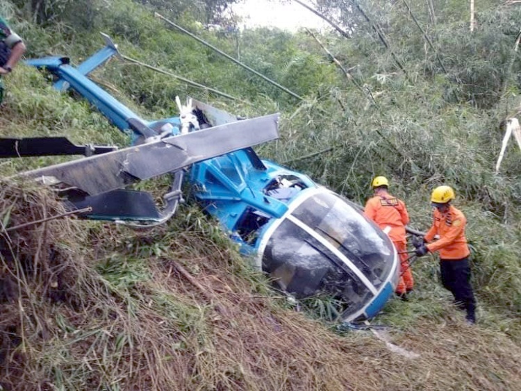 Helikopter yang Ditumpangi Kader PPP Jatuh di Tasikmalaya