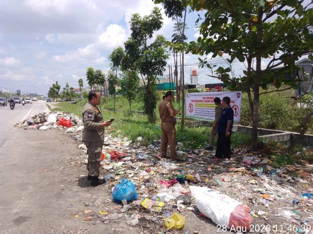 Pemko Pekanbaru Gelar Operasi Penertiban Sampah, Pelanggar Bakal Disanksi Tegas