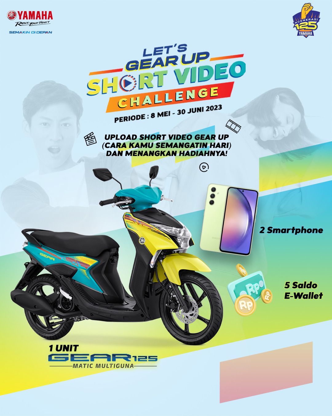 Yamaha Sebarkan Semangat 'Gear Up' Lewat Short Video Challenge