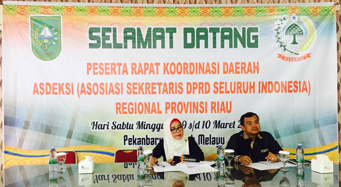Terpilih Aklamasi, Sekwan Kampar Kembali Pimpin Asdeksi Riau