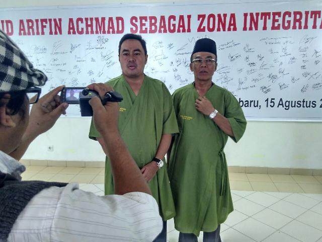 Amin-Saleh Semangat Jalani Pemeriksaan Kesehatan