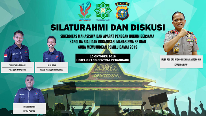 Dihadiri Kapolda, BEM UIN Suska Taja Silaturahmi dan Diskusi Organisasi Mahasiswa se-Riau