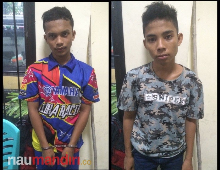 Polisi Amankan Dua ABG Pelaku Curanmor di Jalan Balam Pekanbaru