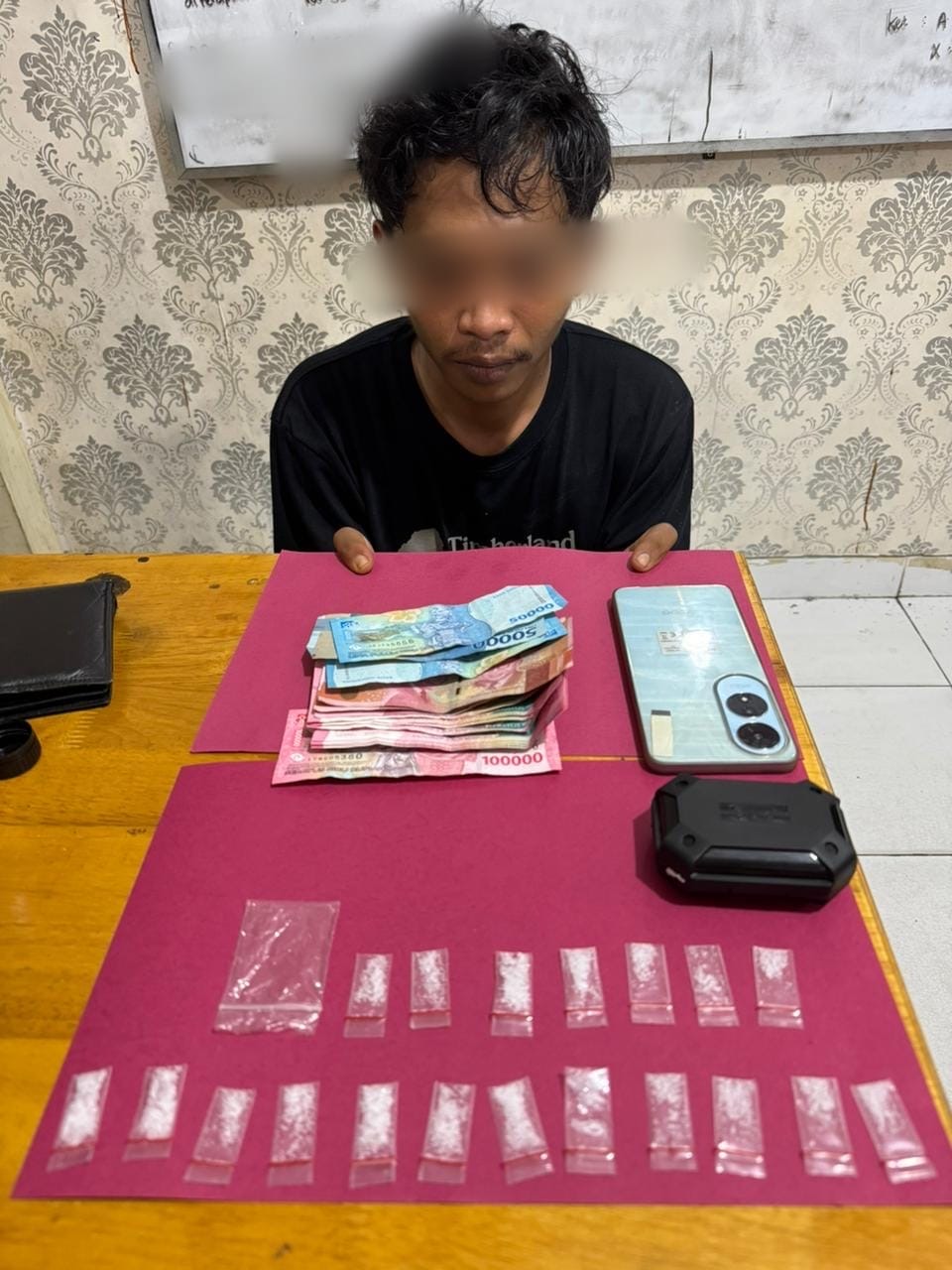 Polres Siak Bekuk Pengedar Sabu di Bungaraya, Satu Orang Diamankan