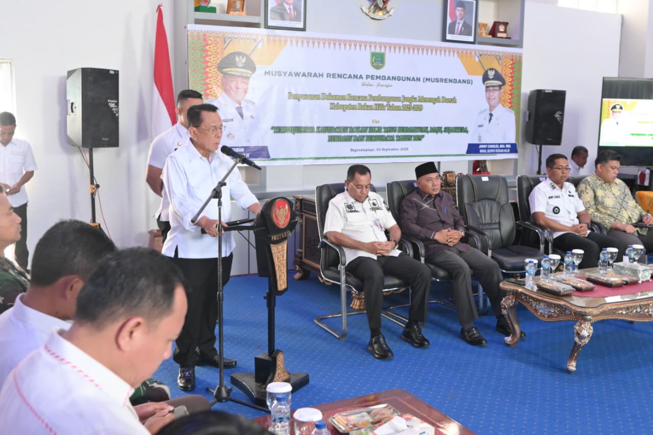 RPJMD Rohil 2025-2029: Fokus Infrastruktur, Wisata Hingga BLK