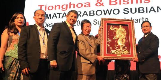 Prabowo Terima Sumbangan Uang dari Pengusaha Tionghoa